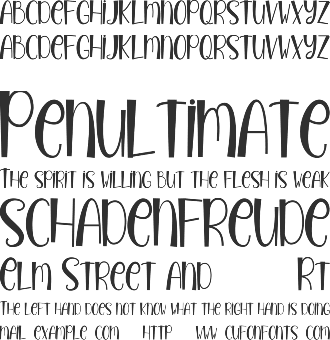 Happy Summer font preview