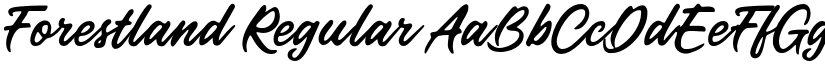 Forestland Regular font