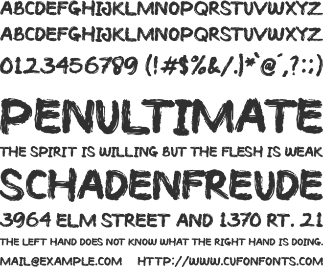 Bheira font preview