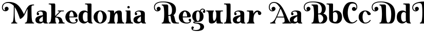 Makedonia Regular font