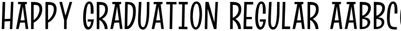 Happy Graduation Regular font