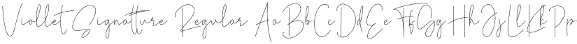 Viollet Signatture Regular font
