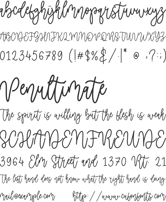 Candylife font preview