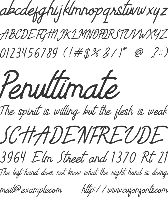 Limestone Ridge font preview