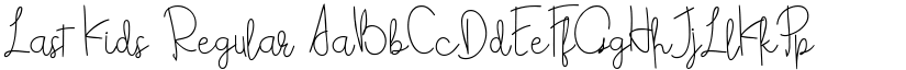 Last Kids Regular font