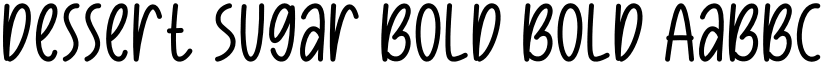Dessert Sugar Bold Bold font