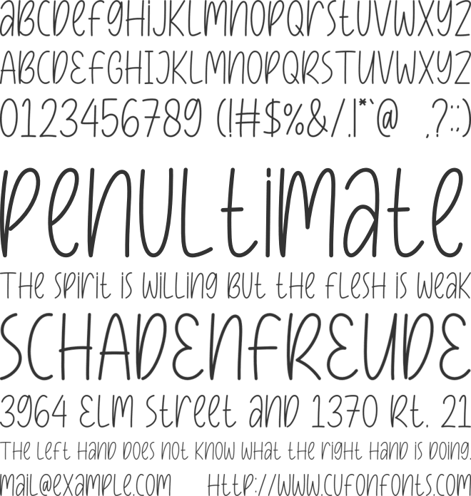 Dessert Sugar font preview