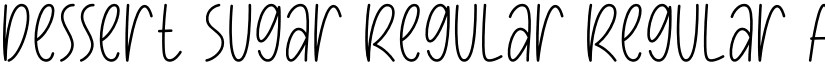 Dessert Sugar Regular Regular font