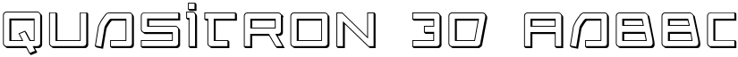 Quasitron 3D font