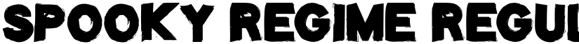 Spooky Regime Regular font