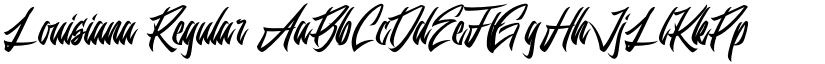 Louisiana Regular font