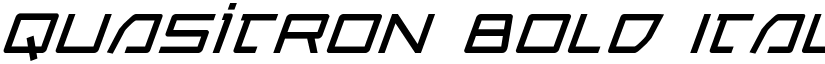 Quasitron Bold Italic font