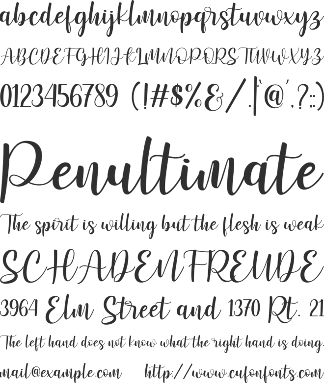 Winstonia font preview