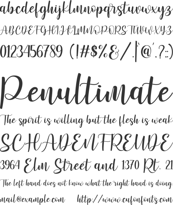 Winstonia font preview