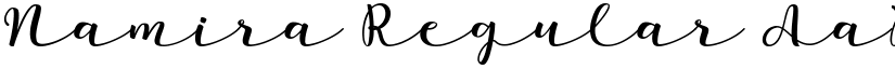 Namira Regular font