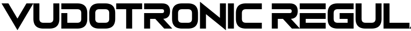 Vudotronic Regular font