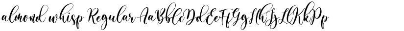 almond whisp Regular font