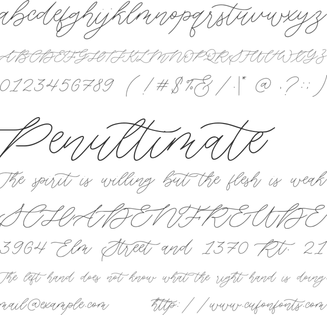 Fairy Lavender font preview