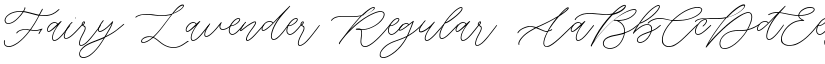 Fairy Lavender Regular font