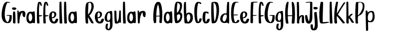 Giraffella Regular font
