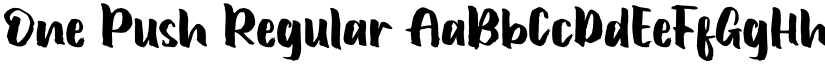 One Push font download