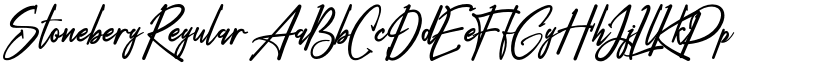 Stoneberg Regular font