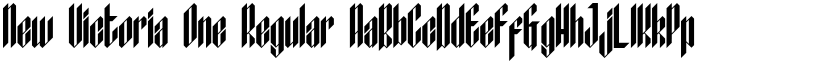 New Victoria One Regular font