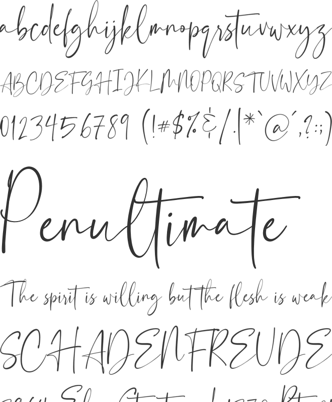 Florentea font preview