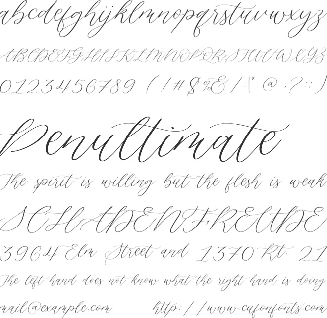Silverweed font preview
