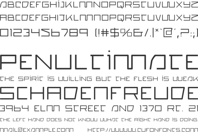 Quasitron font preview