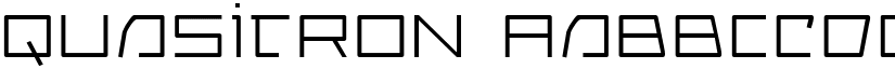 Quasitron font
