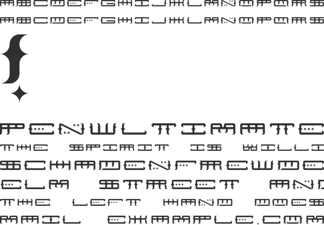 Space Odin font preview