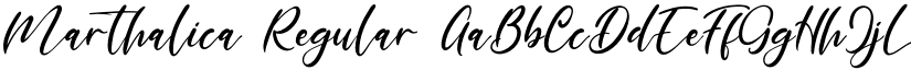 Marthalica Regular font