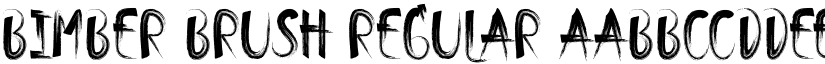 Bimber Brush Regular font
