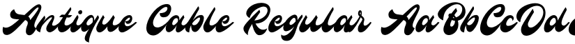 Antique Cable Regular font