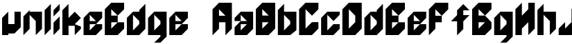 unlikeEdge font