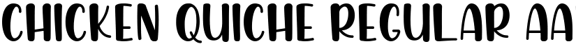 Chicken Quiche Regular font