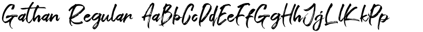 Gathan Regular font