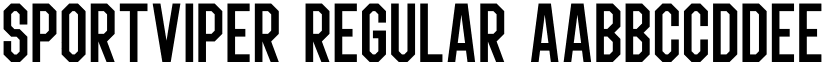 SPORTVIPER Regular font