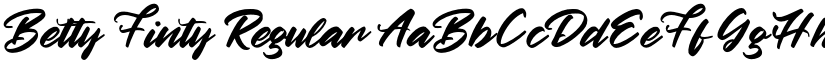 Betty Finty Regular font