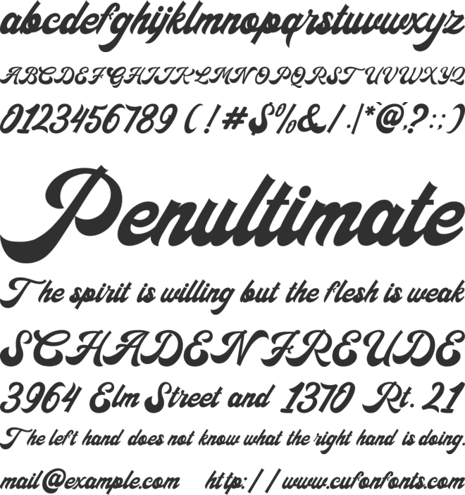 The Blacko font preview
