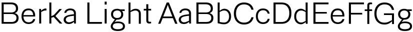Berka Light font