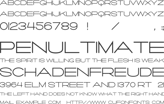 Salaryman font preview