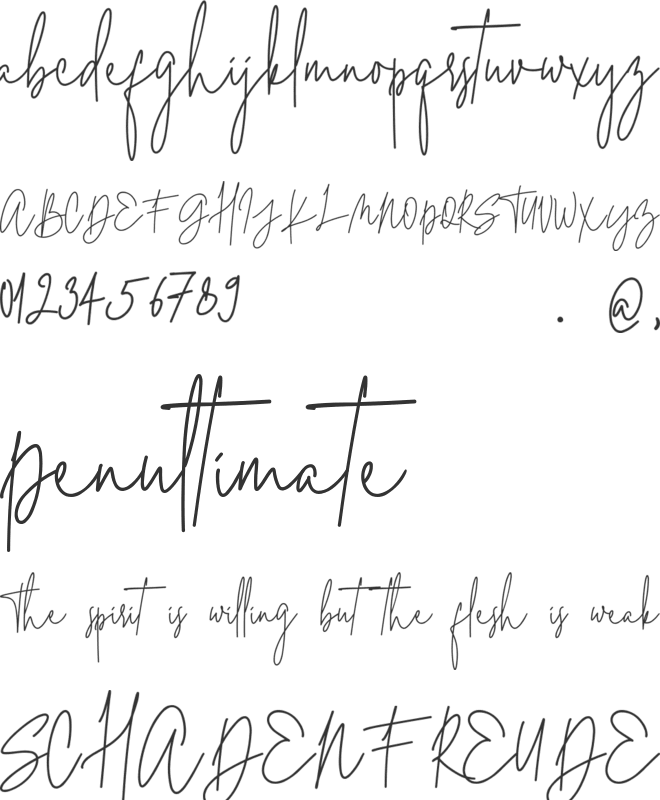 Christina Callista font preview