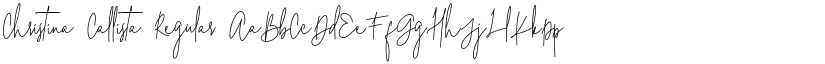 Christina Callista Regular font