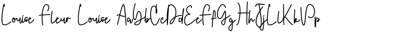 Louise Fleur Louise font