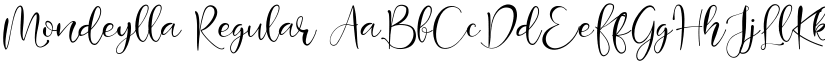 Mondeylla Regular font
