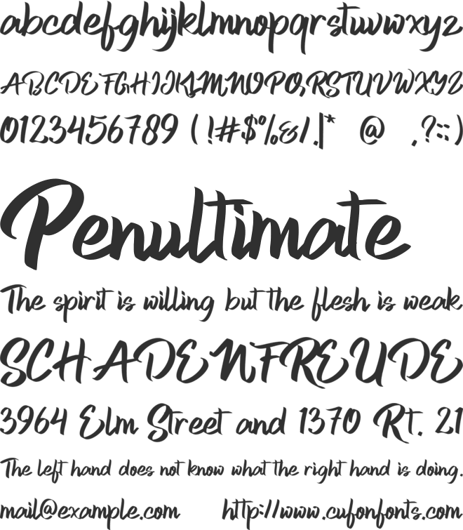 Skid Rock font preview