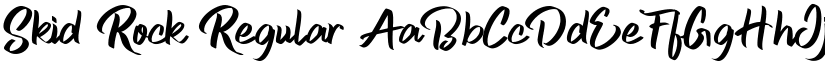 Skid Rock Regular font