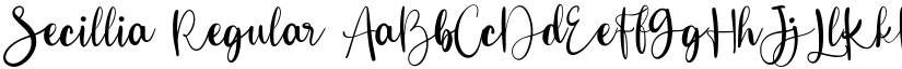 Secillia Regular font